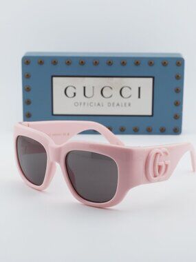 Gucci GG1545S 005 Square Sunglasses - Pink / Grey
